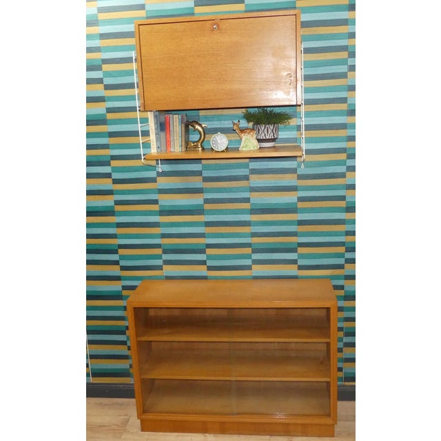 String Shelving Unit with Cabinet and White Ladders by Nisse Strinning, Sweden, 1950s For Sale - Image 18 of 18