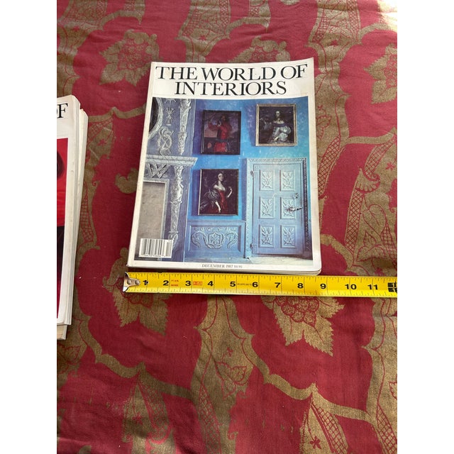 Antique White Lot of 3 Vintage World of Interiors For Sale - Image 8 of 8