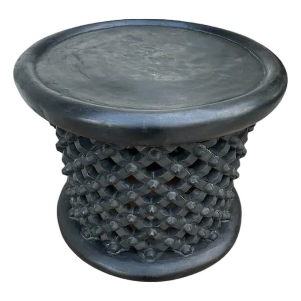 Black Handmade Coffee Table Decor by Delgo Ako For Sale