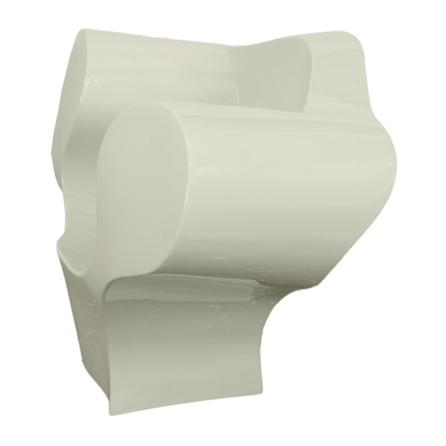 "Big Easy" Ron Arad Design for Moroso Italian Postmodern White Lounge Chair 1990 For Sale In Portland, OR - Image 6 of 16