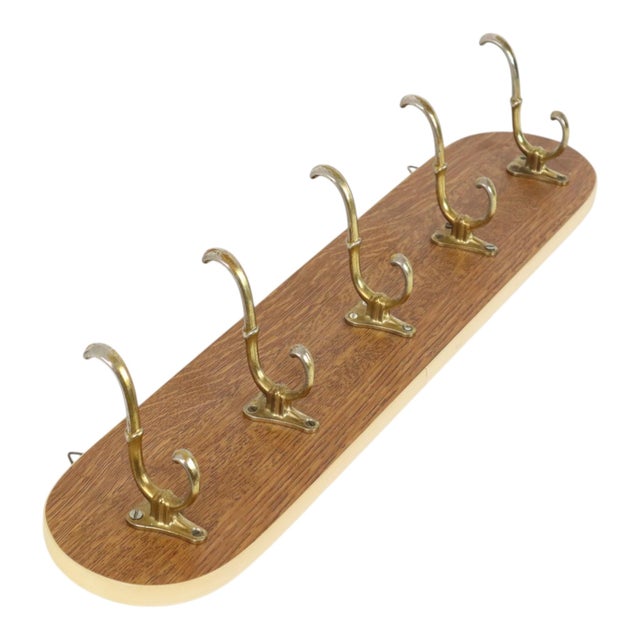 Vintage Wood Veneer Coat Rack, 1950s For Sale - Image 9 of 18