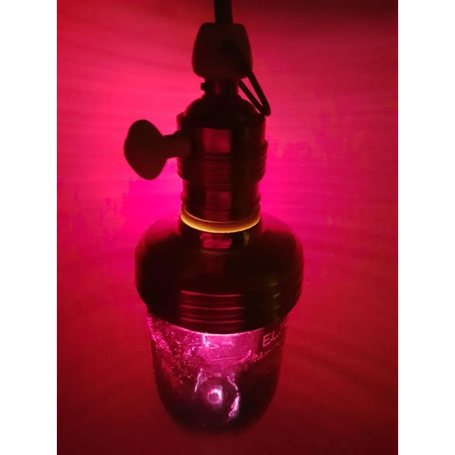 Industrial Industrial Dark Chamber Photo Ceiling Lamp from Elpe, 1920s For Sale - Image 3 of 7