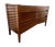 Mid-Century Modern Custom Berman Rosetti Exotic Wenge Wood 6 Drawer Canted Console Dresser, Attributed For Sale - Image 3 of 15