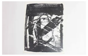Bernd Völkle, Murder, 1963, Lithograph