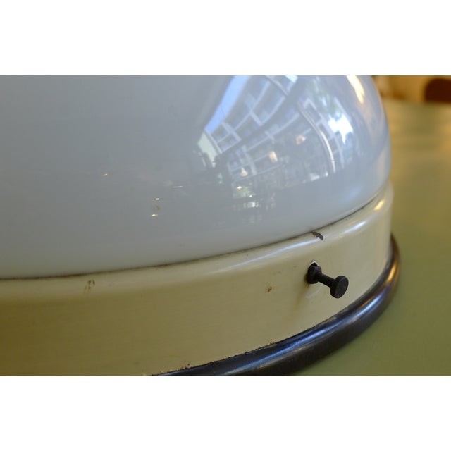 Mid-Century Modern Modernist Glass & Bakelite Model 11303 Ceiling or Wall Lamp from Elektrosvit, 1950s For Sale - Image 3 of 12