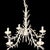 Chinoiserie Vintage Coral Five Light Chandelier For Sale - Image 3 of 3