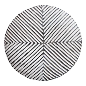 Vintage Black & White Tribal Modern Zulu Shield Wall Object
