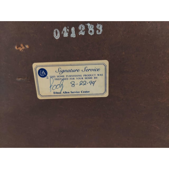 Vintage Ethan Allen Georgian Court Collection Solid Cherry Lingerie Chest. For Sale - Image 12 of 13