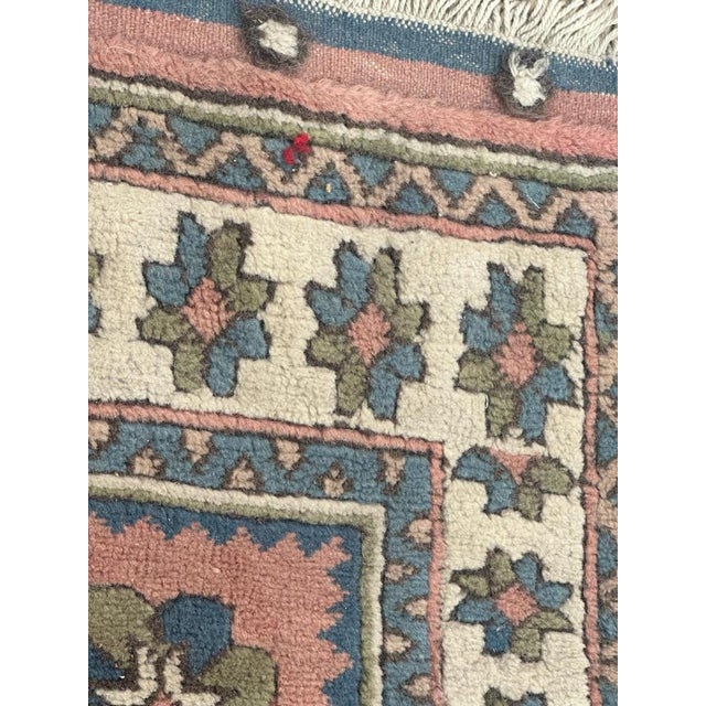 Mid-Century Turkish Square Kars Rug, 1960s For Sale - Image 11 of 13
