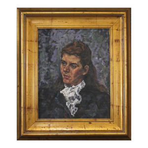 Listed Stewart Wheeler Portrait Oil Painting