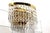 Gold Crystal & Brass Wall Light from Dotzauer, 1980s For Sale - Image 8 of 10