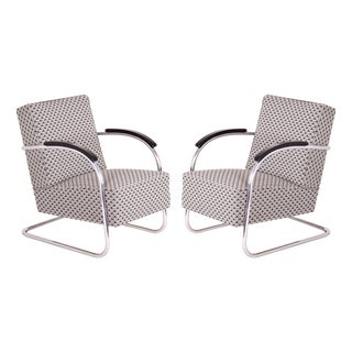 Bauhaus Armchairs by A. Lorenz for Mücke-Melder, 1930s, Set of 2 For Sale