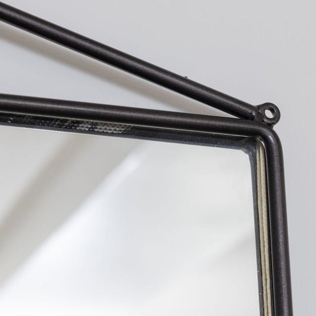 Metal 1950s French Iron Painted Mirror For Sale - Image 7 of 9