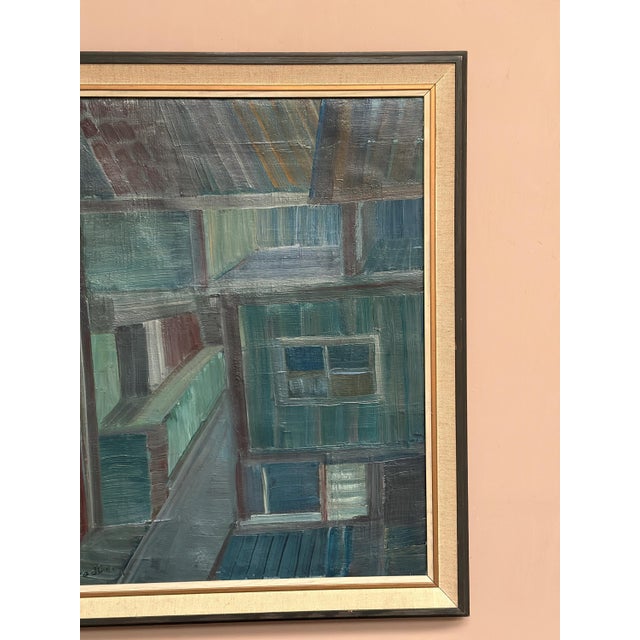 Ragnar Svedberg, Landscape Composition, 1950s, Oil Painting on Panel, Framed For Sale - Image 11 of 18