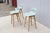 Danish Iskos-Berlin for Muuto Leather Fiber Counter Stools Wood Base - Set of 3 For Sale In New York - Image 6 of 18
