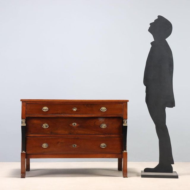 Empire Chest of Drawers in Walnut For Sale - Image 3 of 12