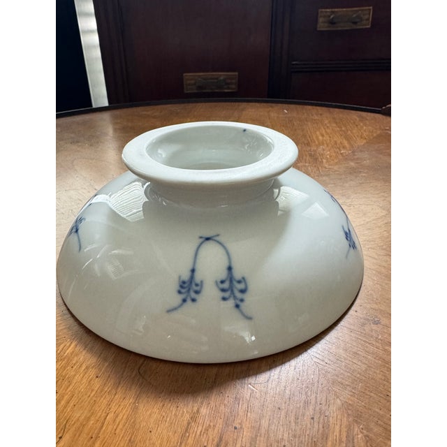 1970s Royal Copenhagen Blue Fluted Plain Footed Compote Bowl - No. 1/18 For Sale - Image 10 of 11