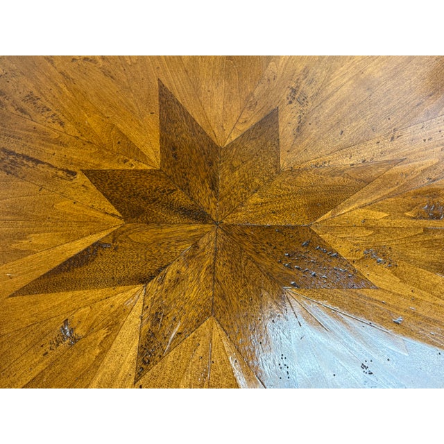 Wood Woodland Furniture Starburst Pedestal Dining Table, 66 Inches For Sale - Image 7 of 12