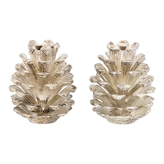 Mid 20th Century Silverplate Pinecone For Sale