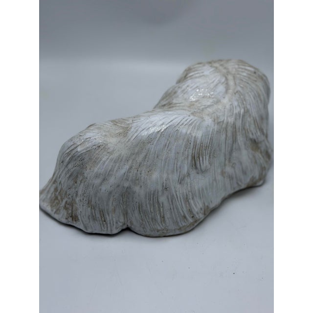 Ceramic White Dog For Sale In Charleston - Image 6 of 8