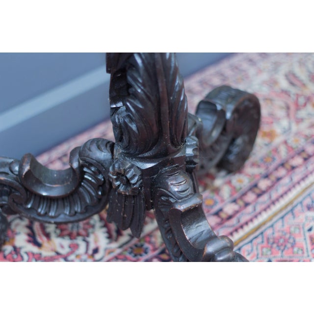 French Carved Pedestal Table For Sale - Image 16 of 18