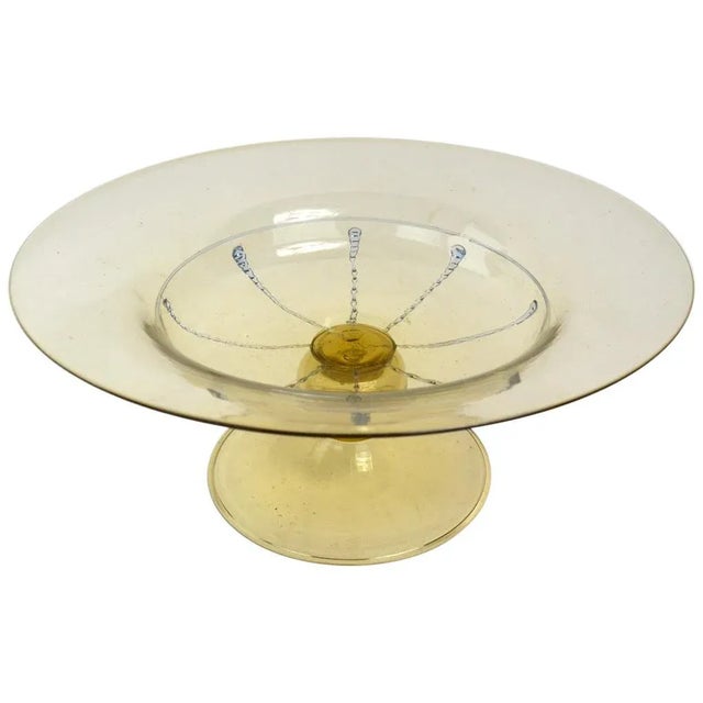 Murano Compote Bowl by Martinuzzi for Cappellin For Sale - Image 9 of 9