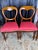 Brown Set of 4 Mid-19th Century Uk Victorian Open Balloon Back Chairs – Ruby Damask For Sale - Image 8 of 12