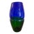 1980s Michael Scheiner for Dansk Postmodern Cobalt Blue & Green Art Glass Vase For Sale