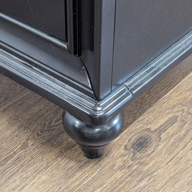 Black Coaster Barzini Two Drawer Nightstand With Metallic Acrylic Front For Sale - Image 8 of 10