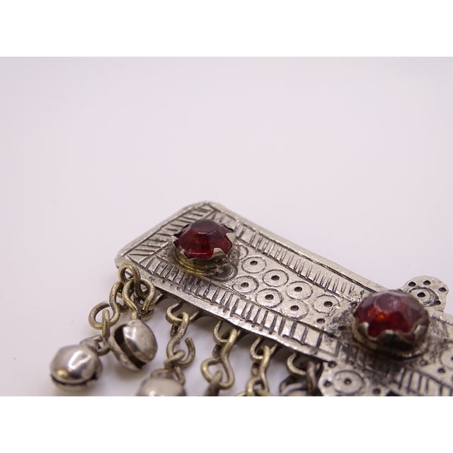 Afghan Hair Clip in Metal and Crystal, Asia, 1950s For Sale - Image 10 of 18