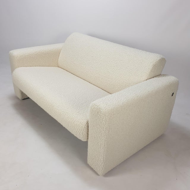 Model 691 Two-Seat Bench in Bouclé Fabric from Artifort, 1980s For Sale - Image 6 of 9