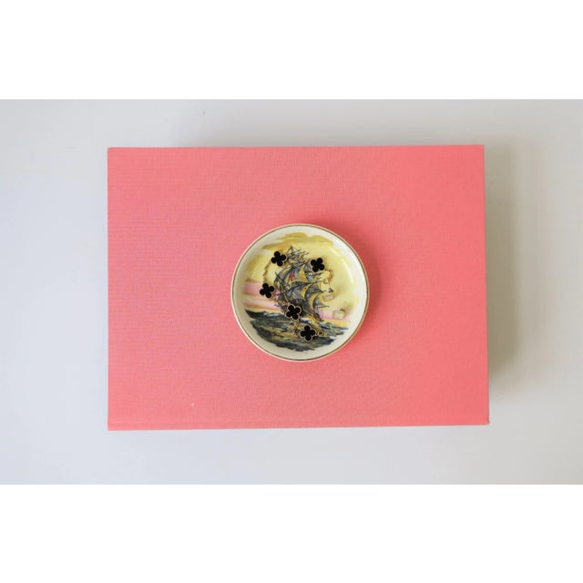 Mid 20th Century Nautical English Desk or Vanity Jewelry Dish For Sale - Image 5 of 9