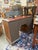 Mid-Century Western Campaign Leather-Clad Horseshoe Desk For Sale - Image 9 of 9
