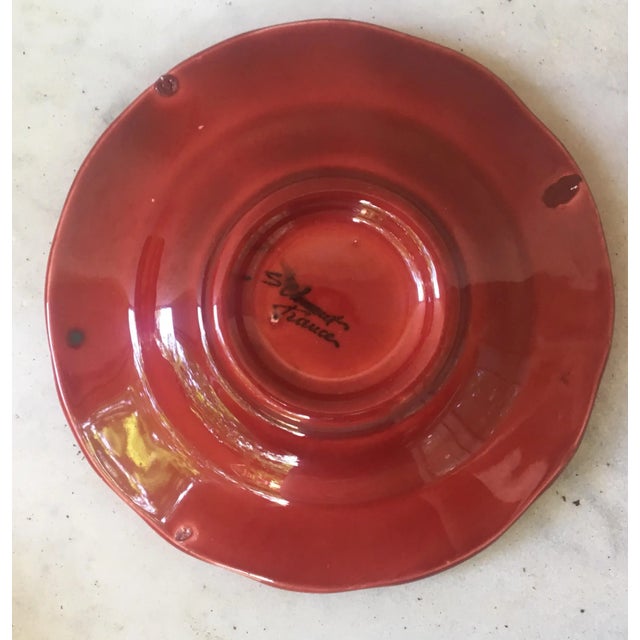 French advertising ashtray for the French lottery "loterie nationale" signed Saint Clement circa 1950.