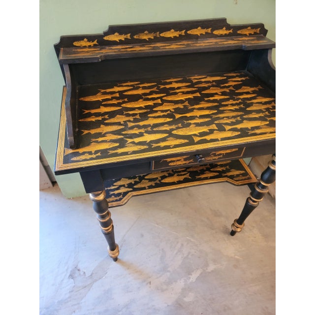 Decoupage Fish Antique Washstand From England. For Sale - Image 4 of 12