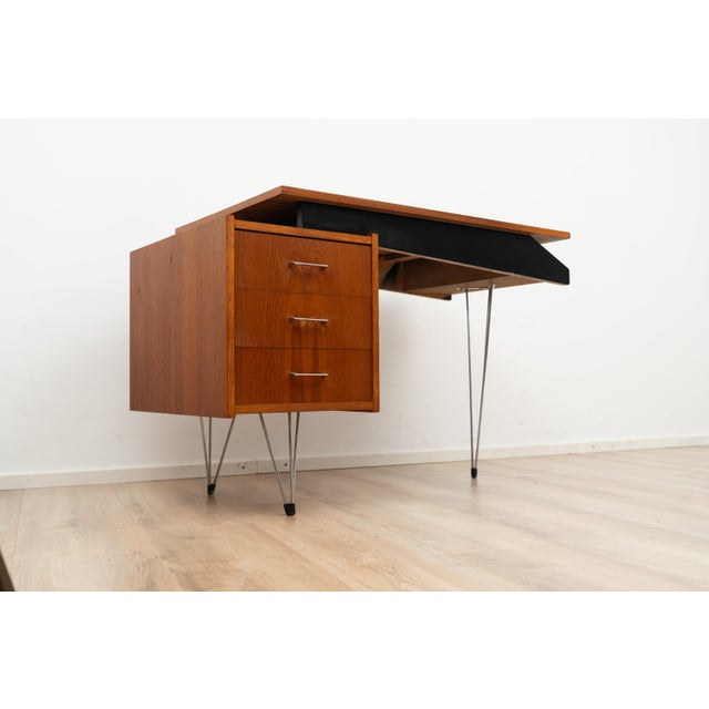 Hairpin Writing Desk from Tijsseling Nijkerk, 1960s For Sale - Image 9 of 13