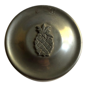 Pineapple Design Cape Cod Pewter Box With Lid