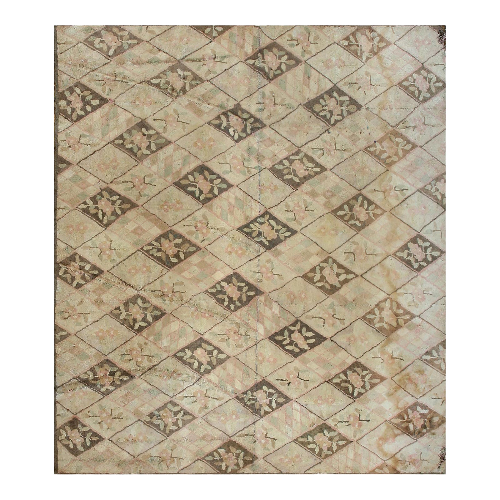 1930s American Hooked Rug | Chairish