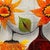 Modernist Ceramic Tile Wall Plaque of Sunflowers Signed Gilbert Valentin For Sale - Image 12 of 18