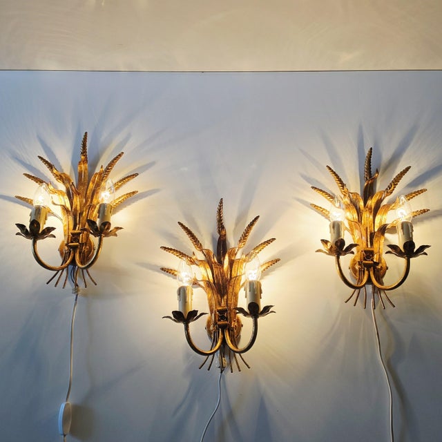Wall Lamps in the style of Hans Kögl, Coco Chanel, France, 1970s, Set of 3 For Sale - Image 6 of 15