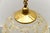 Amber-Colored Embossed Glass Lamp by Peill & Putzler, Germany, 1960s For Sale - Image 11 of 14