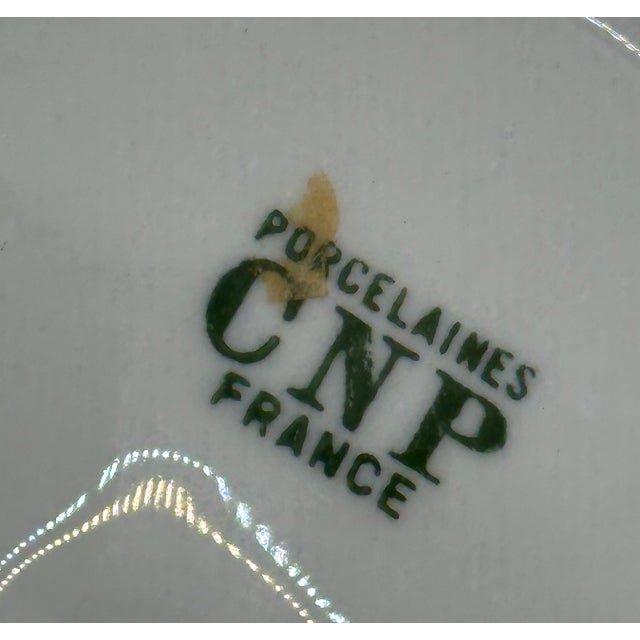 Traditional French Porcelain Vintage Oyster Plate For Sale - Image 3 of 4