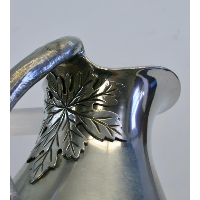 2000 - 2009 Cippola Italian Pewter Tray & Pitcher Set - 2 Pieces For Sale - Image 5 of 11