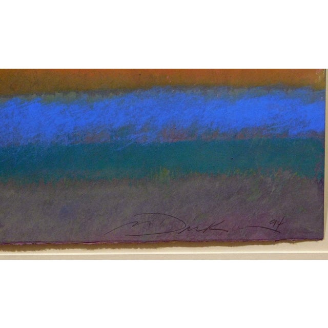 Abstract Mark Dickson Pastel Original Oil Pastel Drawing Hand Signed Artwork For Sale - Image 3 of 3