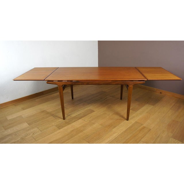 Brown Danish Teak Dining Table by Johannes Andersen for Uldum Mobelfabrik, 1960 For Sale - Image 8 of 17