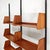 Vintage Swedish Cielo Terra Bookcase in Teak Wood, Black Metal Uprights and Brass Ends, 1950s For Sale - Image 10 of 18
