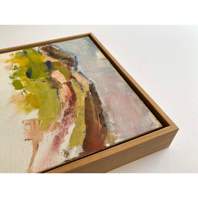 Jim Lyons Contemporary Provincetown " Dunes Landscape " Abstract Expressionist Framed Original en Plein Air Oil Painting For Sale - Image 13 of 18