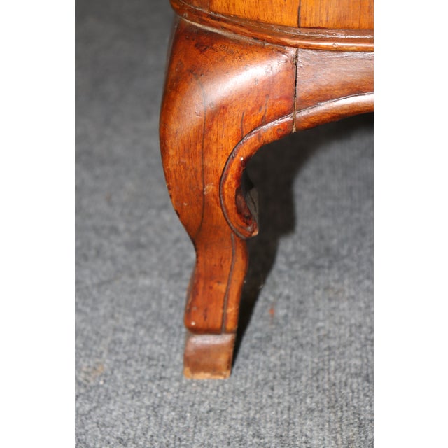 18th C Italian Rococo Bombe Form Olivewood Secretary Desk For Sale - Image 9 of 13