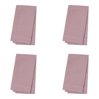 Heather Lilac Linen Dinner Napkins - Set of 4