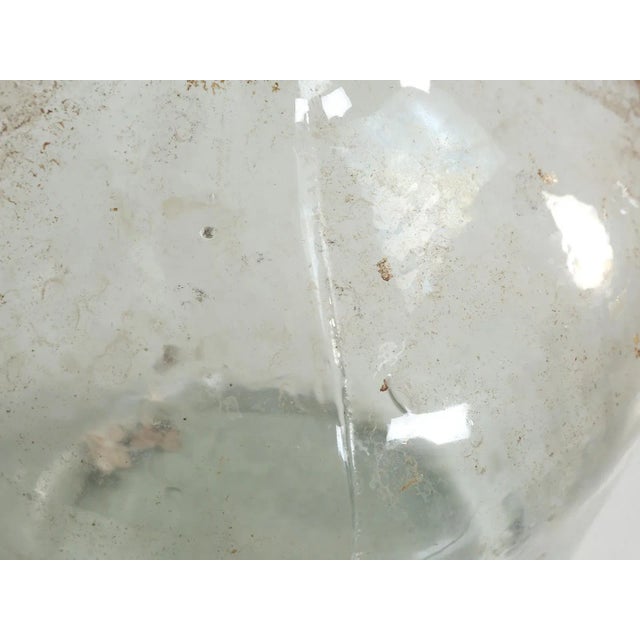 Transparent Antique French Demijohn or Carboy For Sale - Image 8 of 12